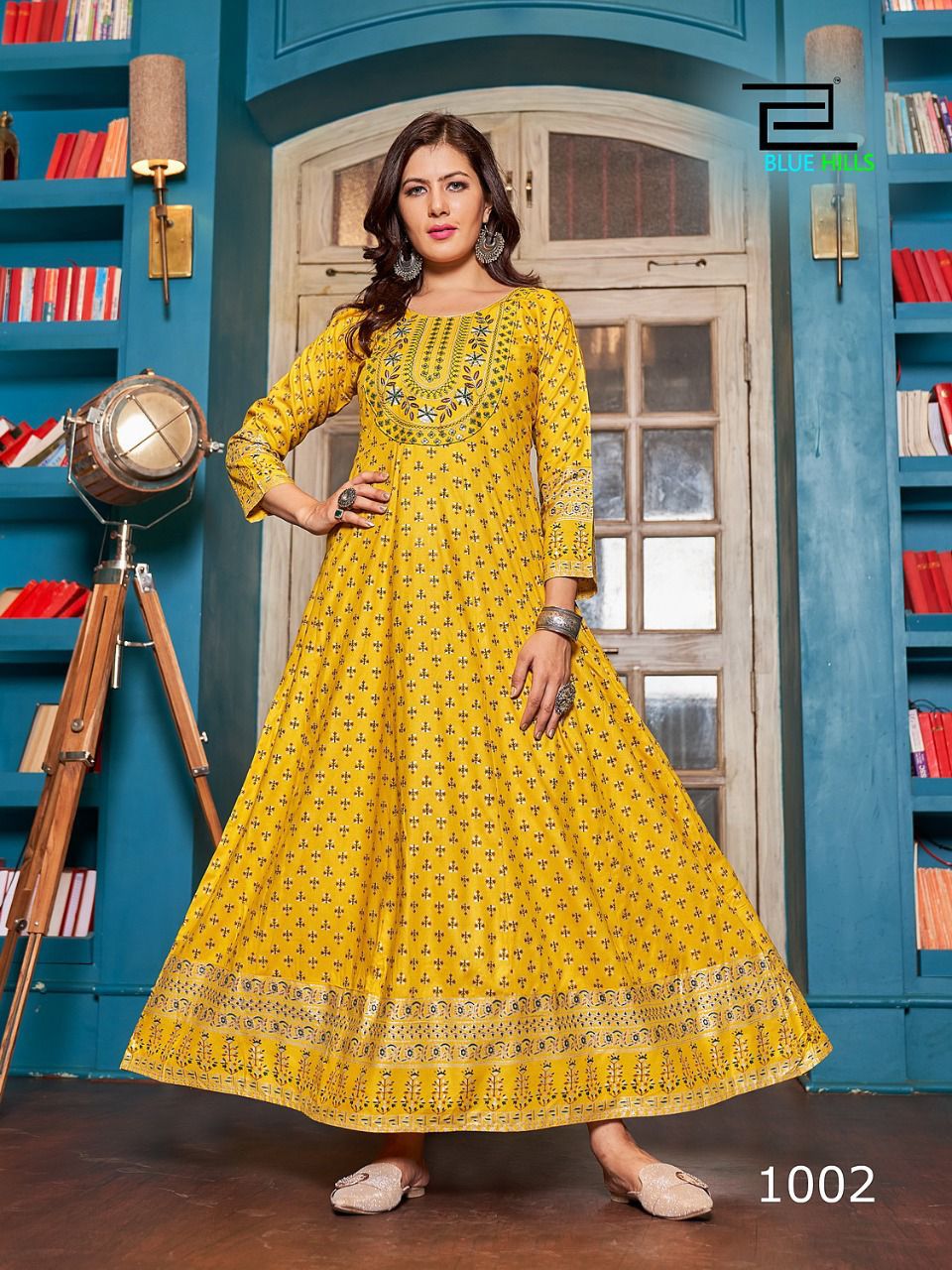 Blue Hills Cheese Festive Wear Wholesale Anarkali Kurti Catalog